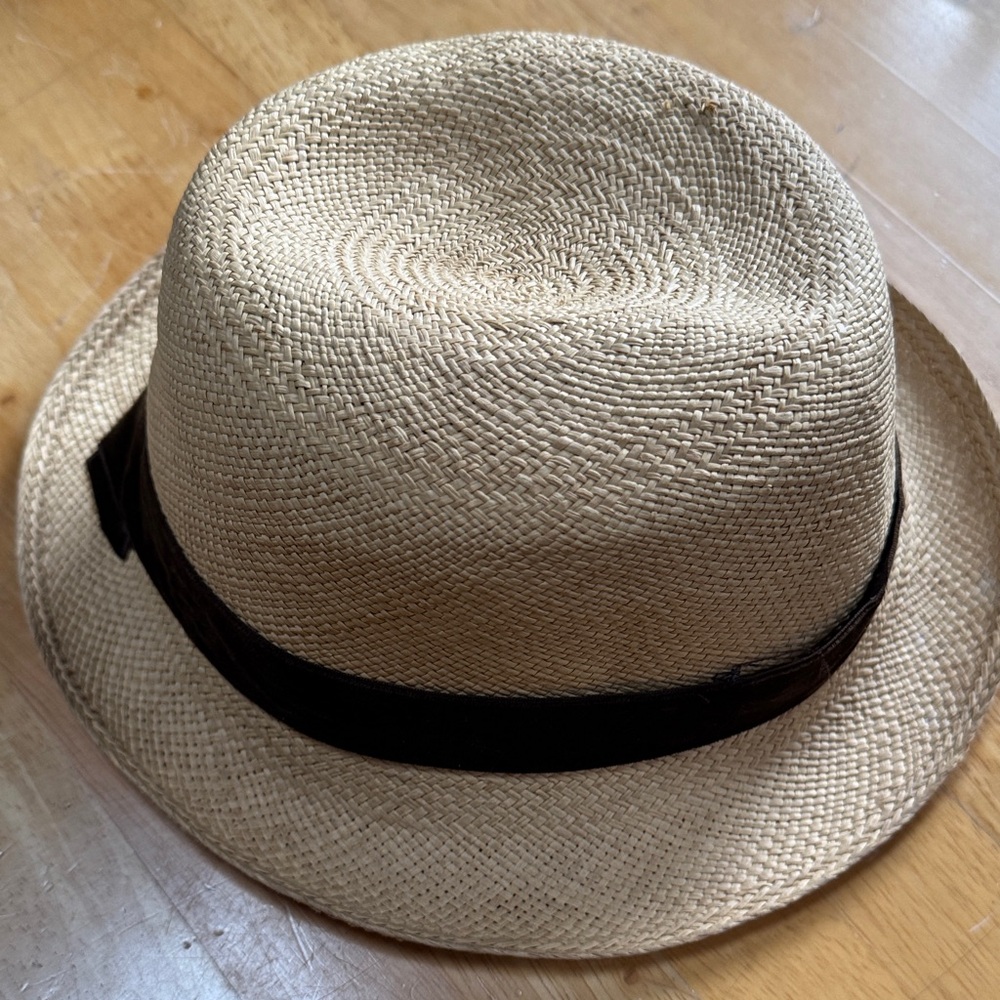 Vintage straw fedora hat for adults or children 60s? - Picture 2 of 5